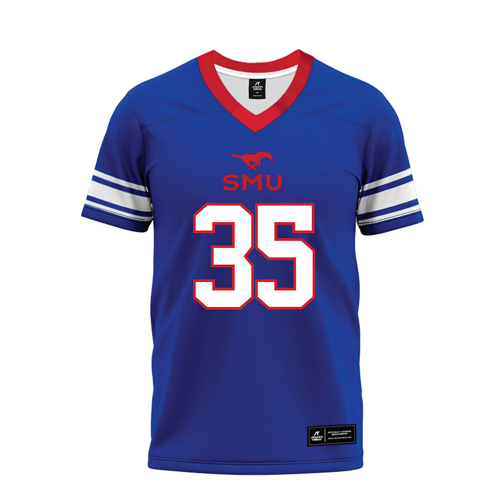 SMU - NCAA Football : Dante Wesley II - Premium Football Jersey-0