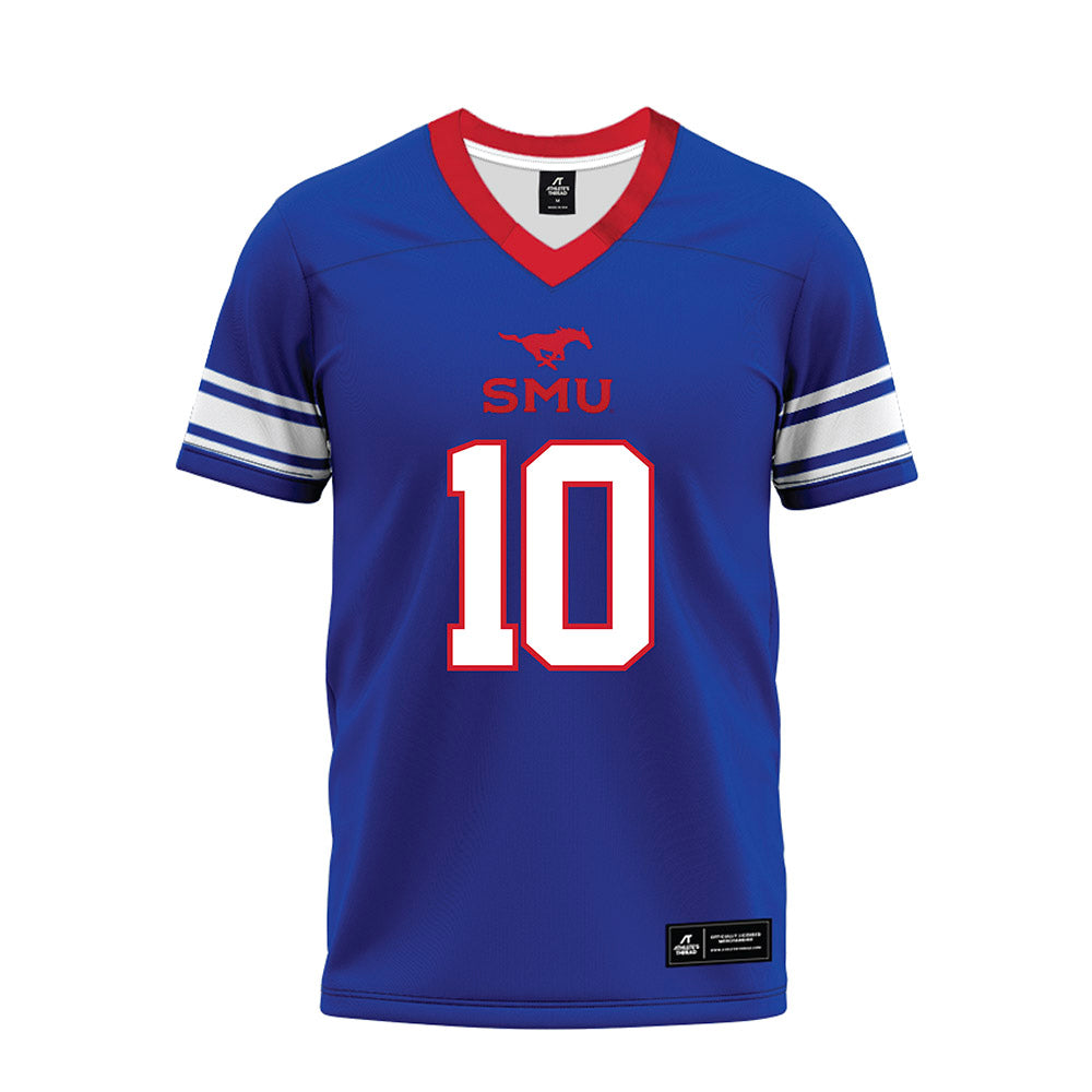 SMU - NCAA Football : Tyren Polley Jr. - Premium Football Jersey-0