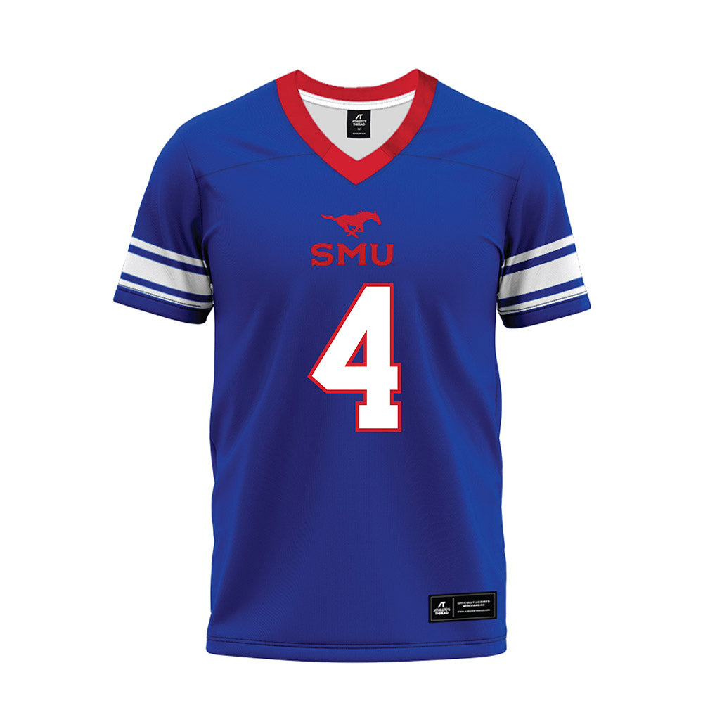 SMU - NCAA Football : Jayvon Thomas - Premium Football Jersey-0