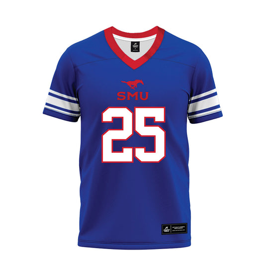 SMU - NCAA Football : Javion Holiday - Premium Football Jersey-0