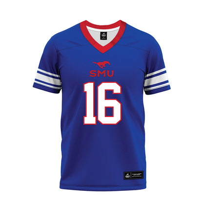 SMU - NCAA Football : Marques White - Premium Football Jersey-0