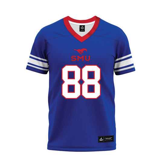 SMU - NCAA Football : Trey Jackson - Premium Football Jersey-0