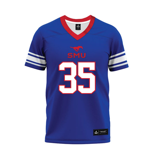 SMU - NCAA Football : Dante Wesley II - Premium Football Jersey-0