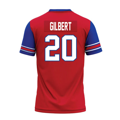 SMU - NCAA Football : Deuce Gilbert - Red Premium Football Jersey-1