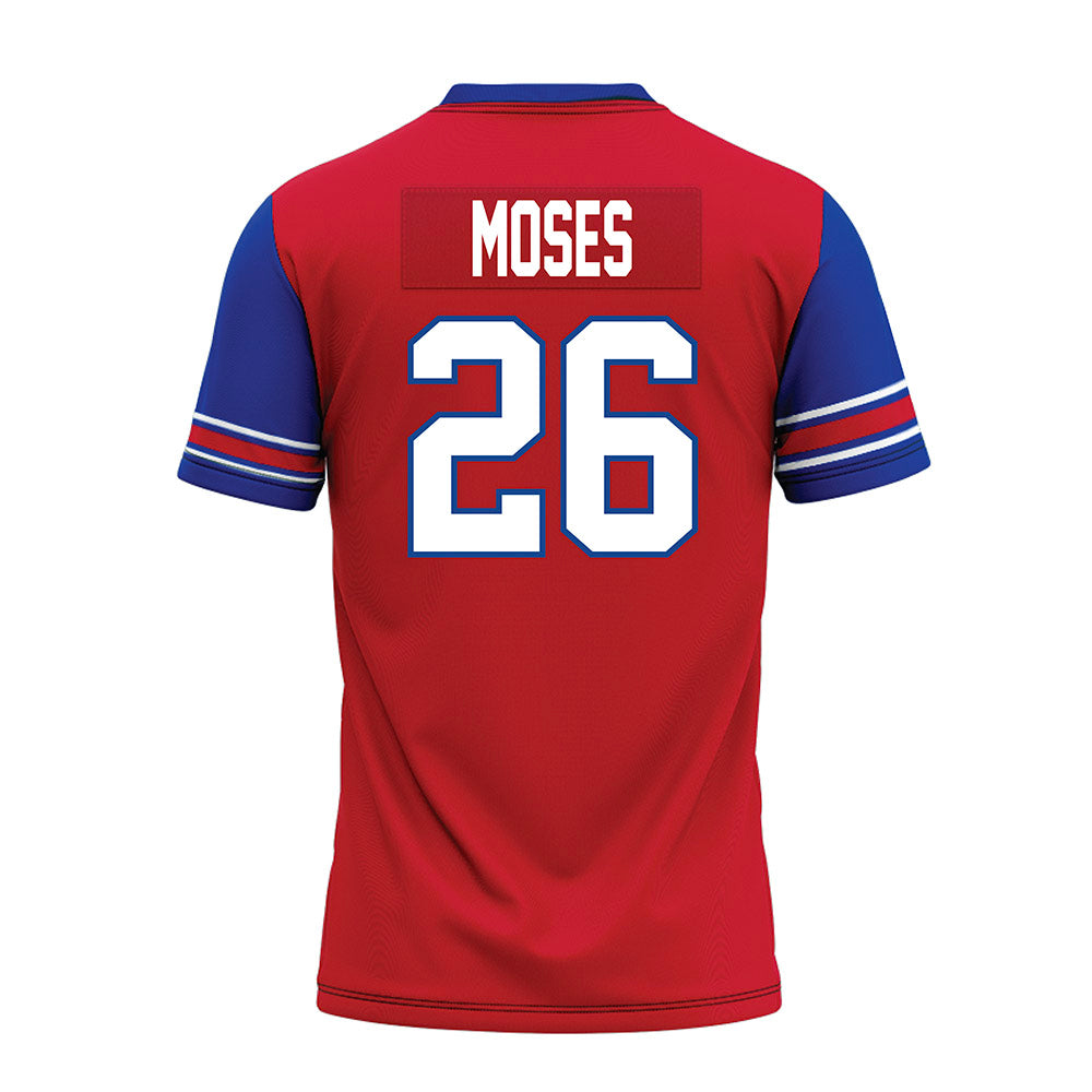 SMU - NCAA Football : Jaylen Moses - Red Premium Football Jersey-1