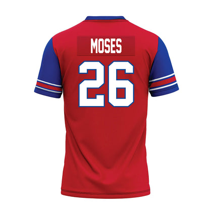 SMU - NCAA Football : Jaylen Moses - Red Premium Football Jersey-1