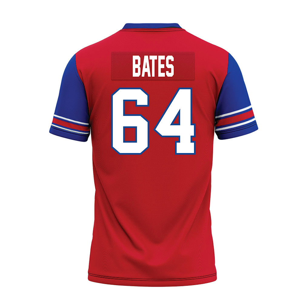 SMU - NCAA Football : Joshua Bates - Red Premium Football Jersey-1