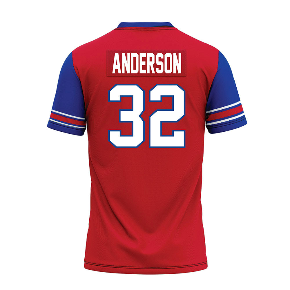 SMU - NCAA Football : Jamal Anderson - Red Premium Football Jersey-1