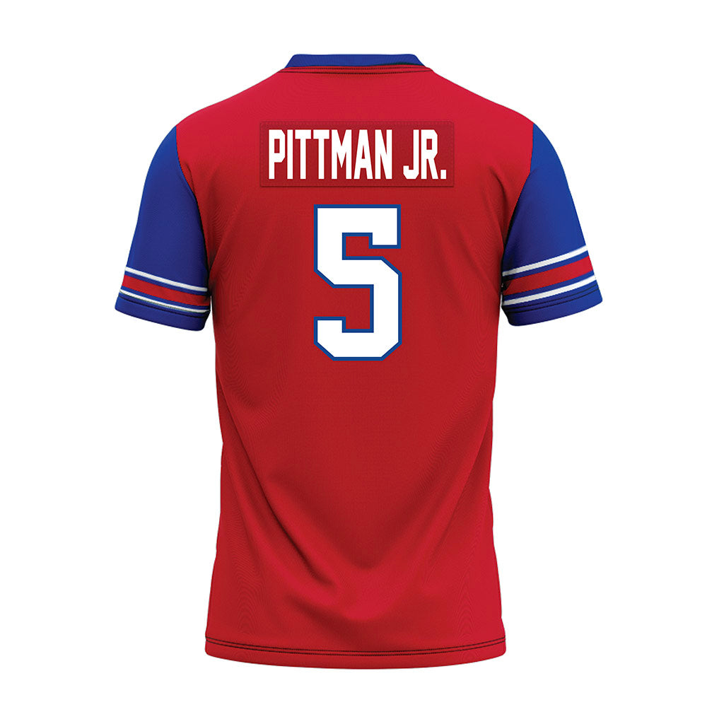 SMU - NCAA Football : Randy Pittman Jr. - Red Premium Football Jersey-1