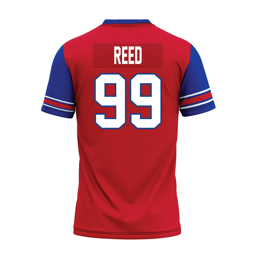 SMU - NCAA Football : Nick Reed - Red Premium Football Jersey-1