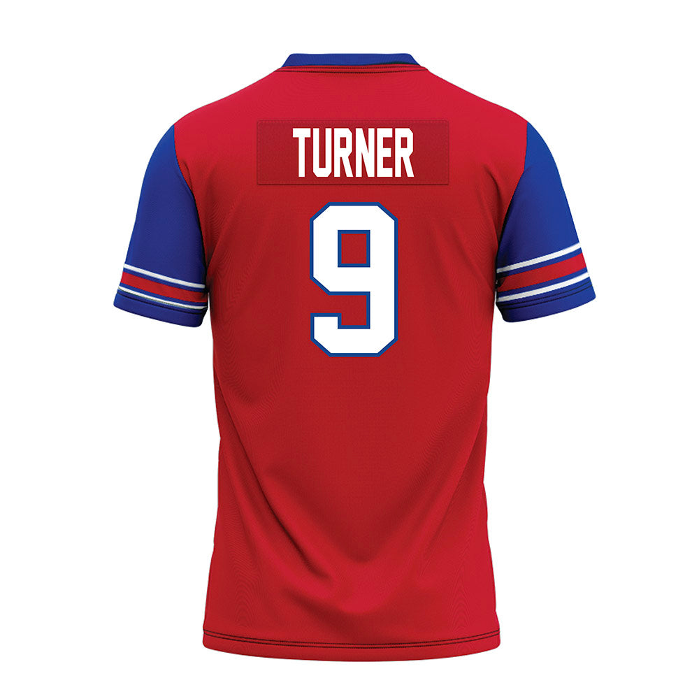 SMU - NCAA Football : Zachery Turner - Red Premium Football Jersey-1