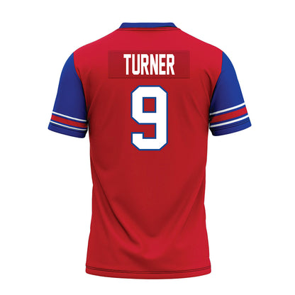 SMU - NCAA Football : Zachery Turner - Red Premium Football Jersey-1
