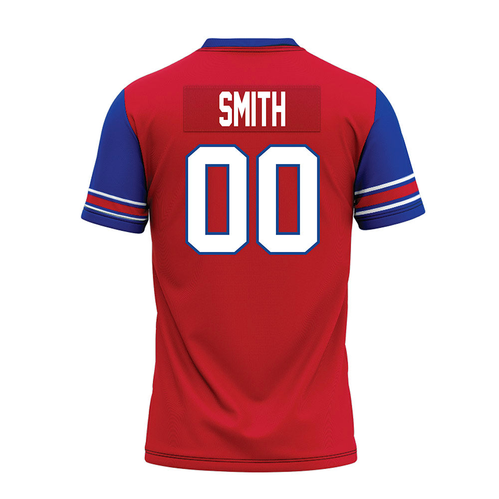 SMU - NCAA Football : Wyat Smith - Red Premium Football Jersey-1