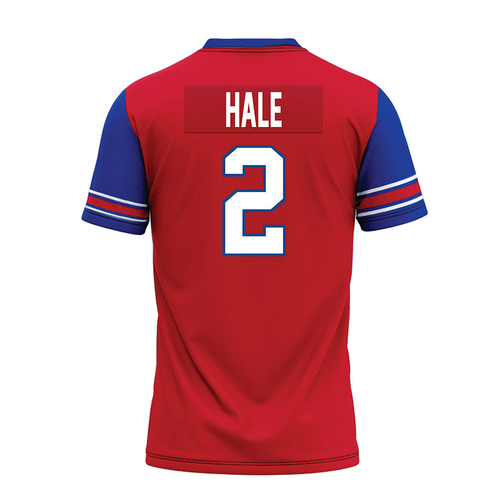 SMU - NCAA Football : Jalen Hale - Red Premium Football Jersey-1