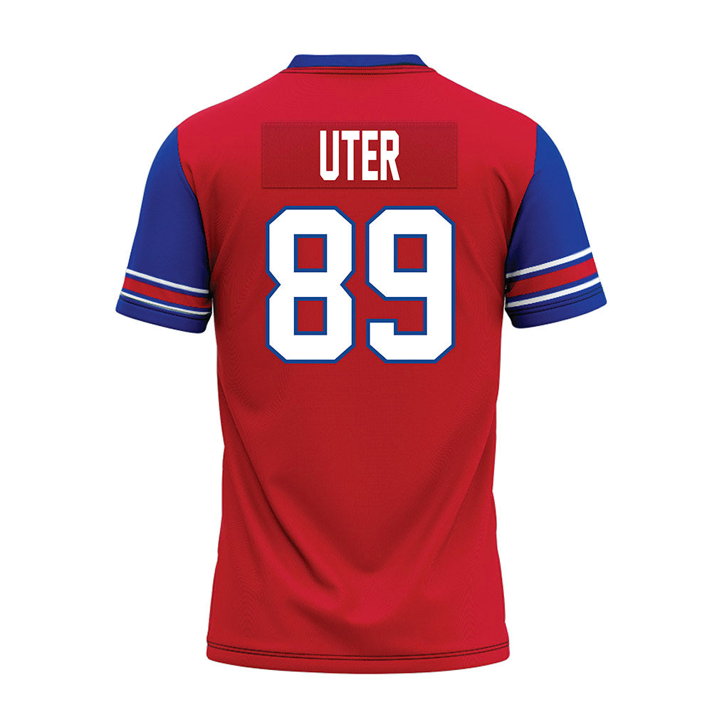 SMU - NCAA Football : Miles Uter - Red Premium Football Jersey-1