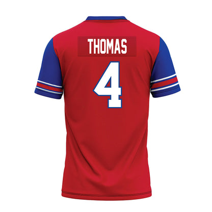 SMU - NCAA Football : Jayvon Thomas - Red Premium Football Jersey-1