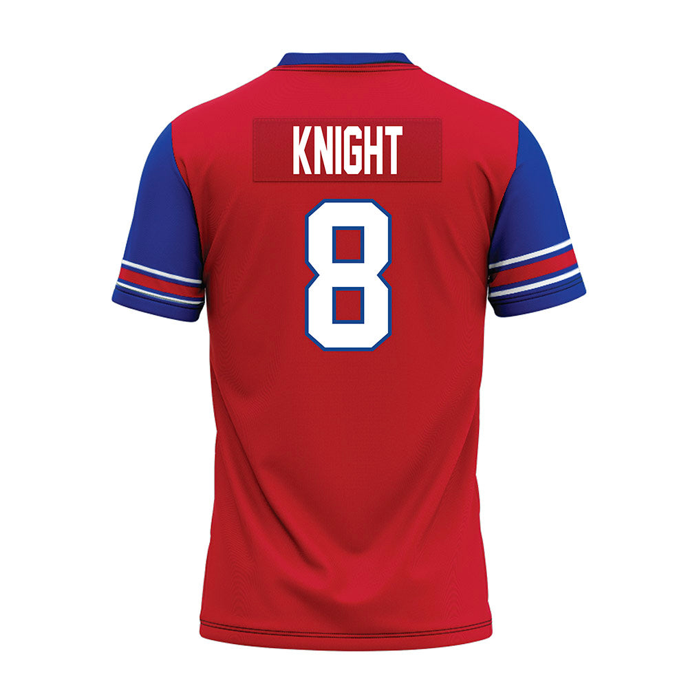 SMU - NCAA Football : Yamir Knight - Red Premium Football Jersey-1
