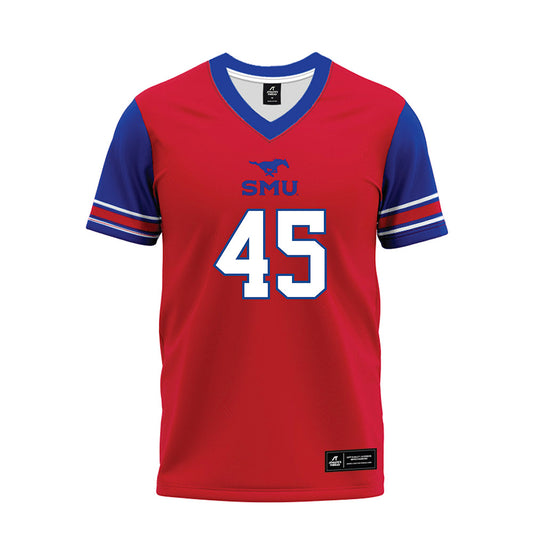 SMU - NCAA Football : Isaiah Robertson - Red Premium Football Jersey-0