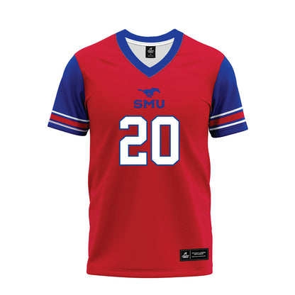 SMU - NCAA Football : Deuce Gilbert - Red Premium Football Jersey-0