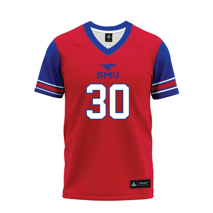 SMU - NCAA Football : Kenneth Goodwin III - Red Premium Football Jersey-0