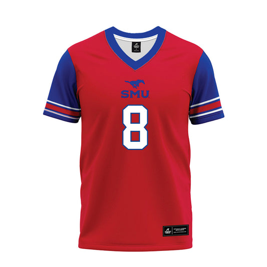 SMU - NCAA Football : Yamir Knight - Red Premium Football Jersey-0