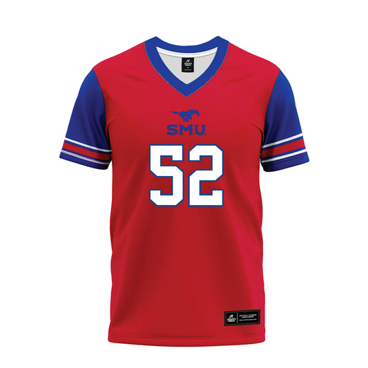 SMU - NCAA Football : Pupungatoa Katoa - Red Premium Football Jersey-0