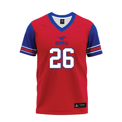 SMU - NCAA Football : Jaylen Moses - Red Premium Football Jersey-0