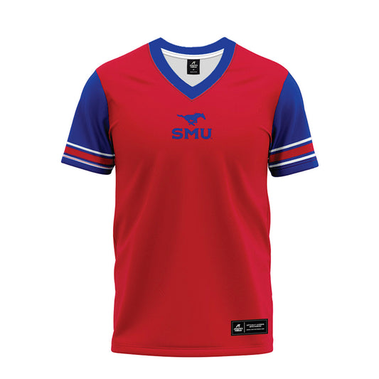SMU - NCAA Football : Dramekco Green - Red Premium Football Jersey-0