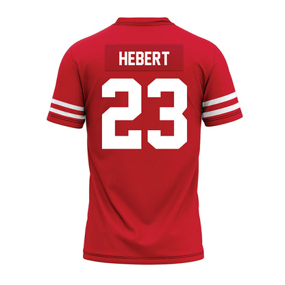 Houston - NCAA Football : John Hebert - Red Premium Football Jersey-1