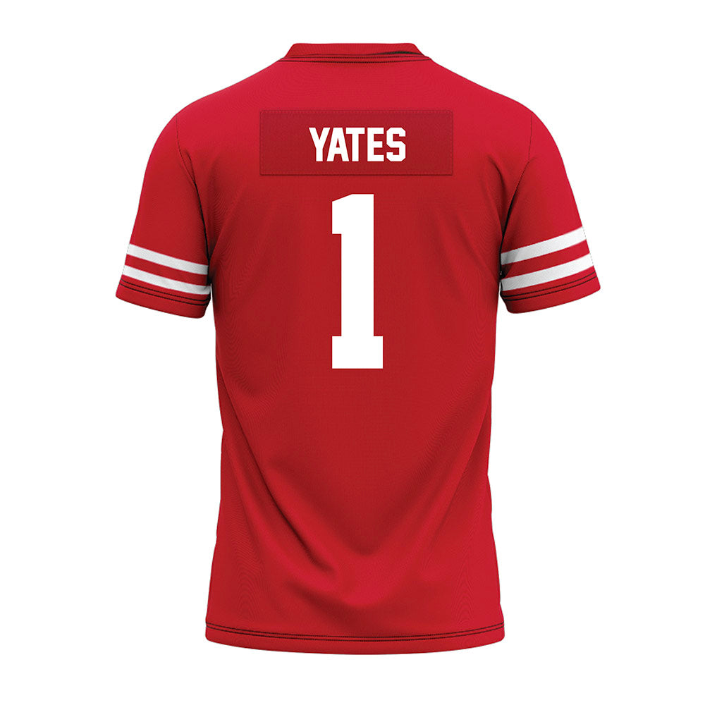 Houston - NCAA Football : Jaden Yates - Red Premium Football Jersey-1
