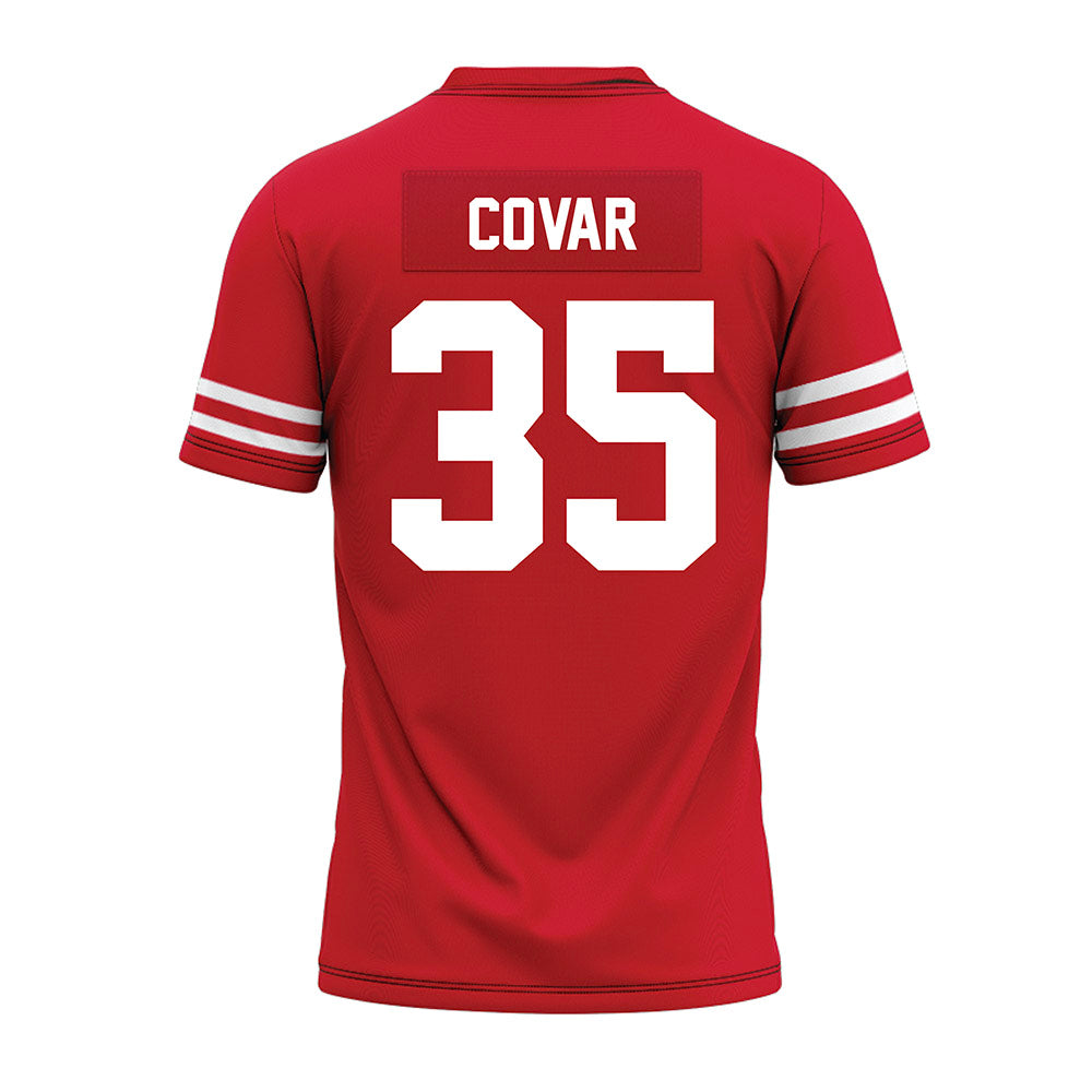Houston - NCAA Football : Tyler Covar - Red Premium Football Jersey-1