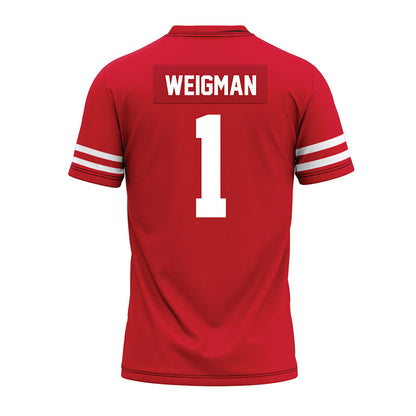 Houston - NCAA Football : Conner Weigman - Red Premium Football Jersey-1
