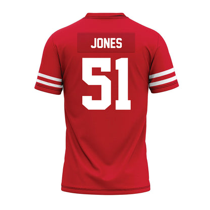 Houston - NCAA Football : Hunter Jones - Red Premium Football Jersey-1