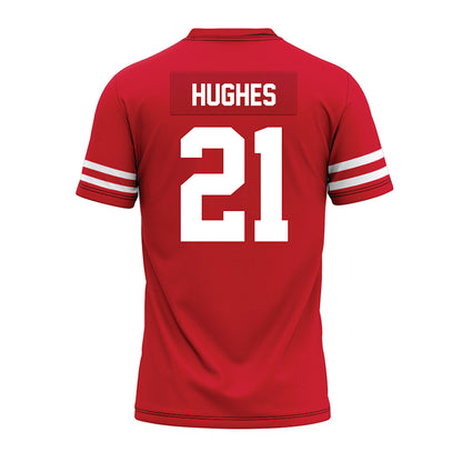 Houston - NCAA Football : Makhi Hughes - Red Premium Football Jersey-1