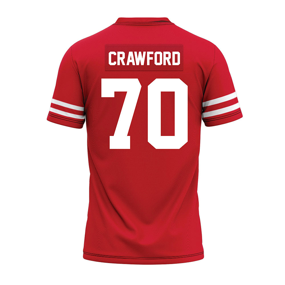 Houston - NCAA Football : Larry Crawford - Red Premium Football Jersey-1