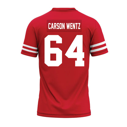 Houston - NCAA Football : Jackson Carson Wentz - Red Premium Football Jersey-1