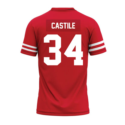 Houston - NCAA Football : Bryson Castile - Red Premium Football Jersey-1