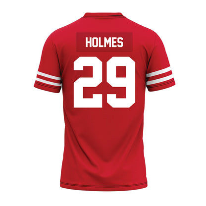 Houston - NCAA Football : Javen Holmes - Red Premium Football Jersey-1