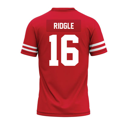 Houston - NCAA Football : Jayshon Ridgle - Red Premium Football Jersey-1