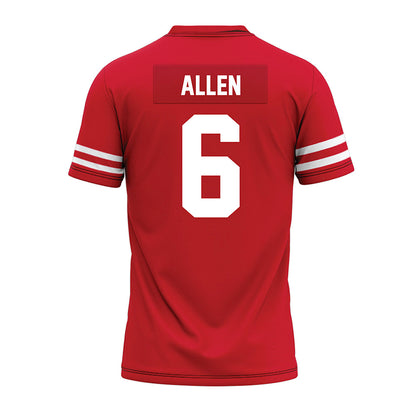 Houston - NCAA Football : Jordan Allen - Red Premium Football Jersey-1