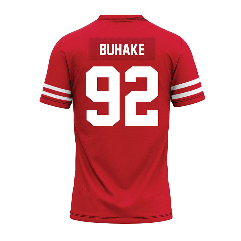 Houston - NCAA Football : Travis Buhake - Red Premium Football Jersey-1