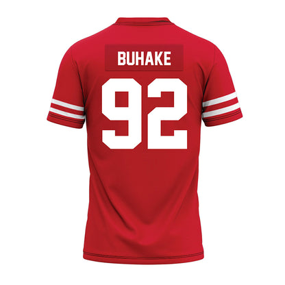 Houston - NCAA Football : Travis Buhake - Red Premium Football Jersey-1