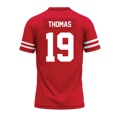Houston - NCAA Football : Kaleb Thomas - Red Premium Football Jersey-1