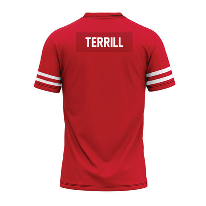 Houston - NCAA Football : Drew Terrill - Red Premium Football Jersey-1