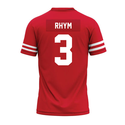 Houston - NCAA Football : JD Rhym - Red Premium Football Jersey-1