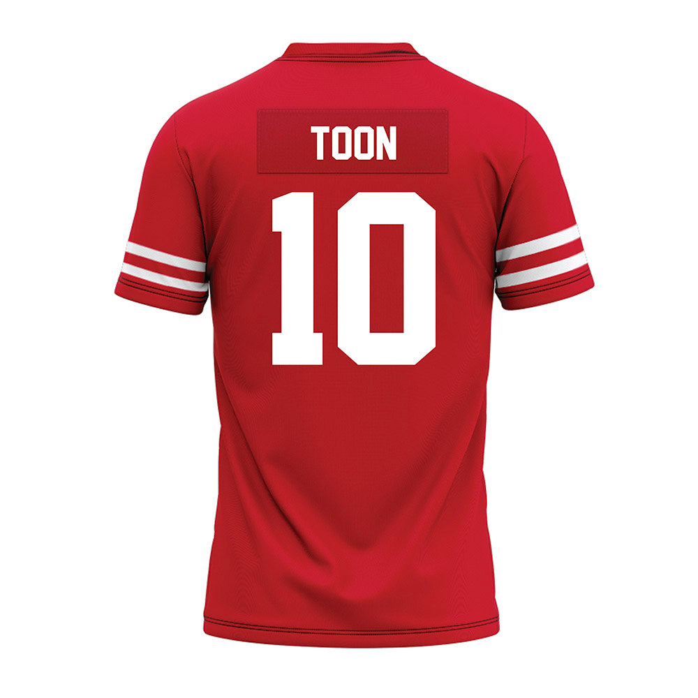 Houston - NCAA Football : Canon Toon - Red Premium Football Jersey-1