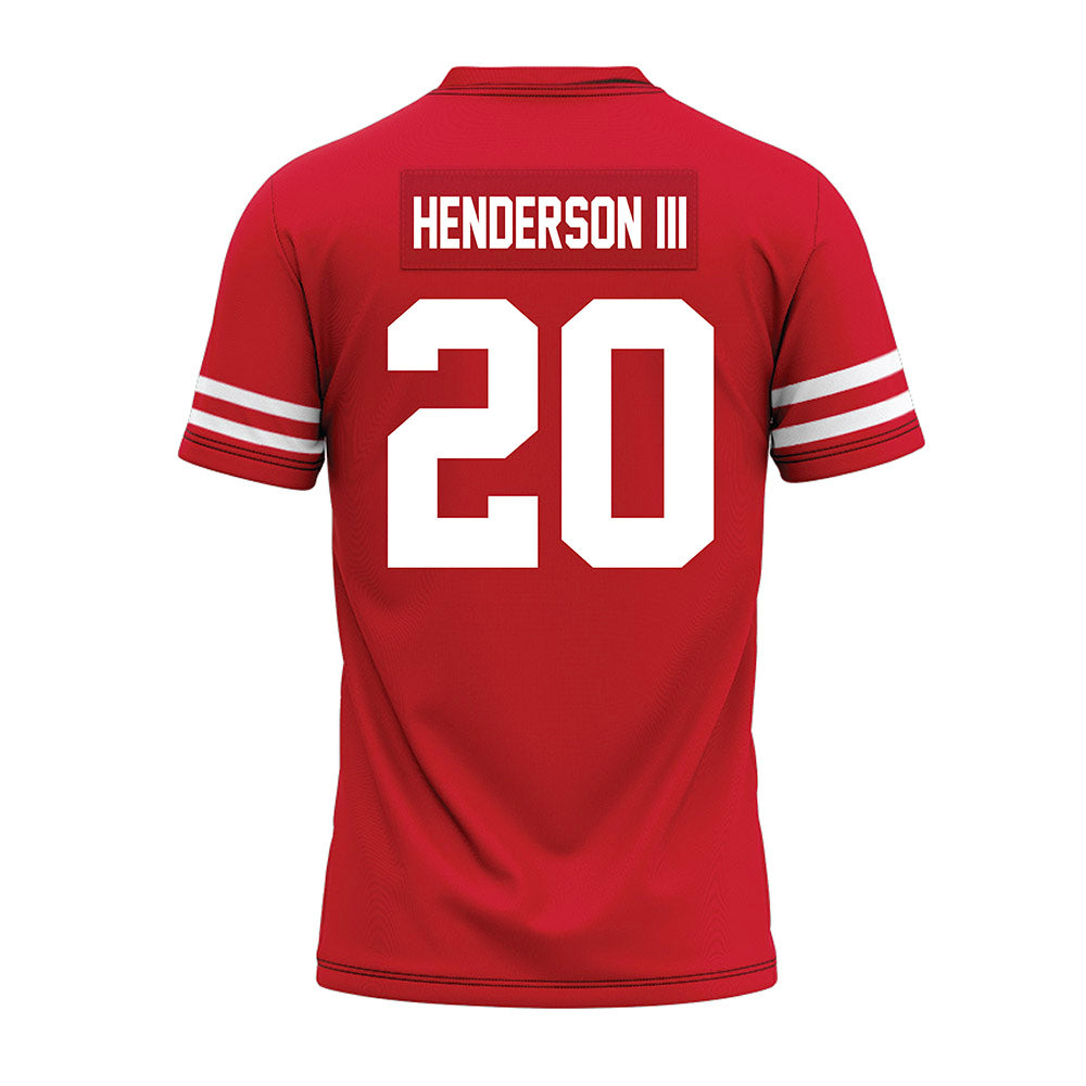 Houston - NCAA Football : James Henderson III - Red Premium Football Jersey-1