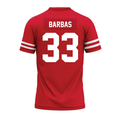 Houston - NCAA Football : Johnsley Barbas - Red Premium Football Jersey-1