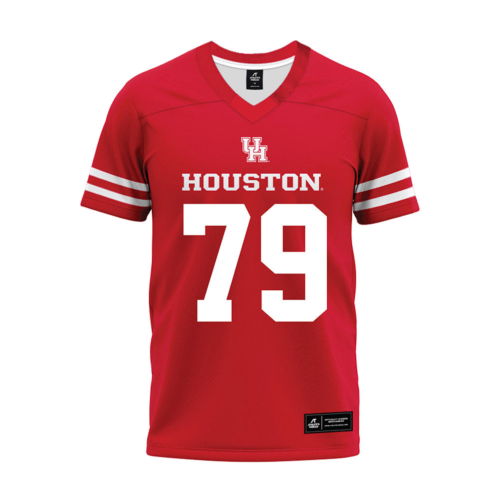 Houston - NCAA Football : Alvin Ebosele - Red Premium Football Jersey-0