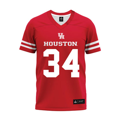 Houston - NCAA Football : Bryson Castile - Red Premium Football Jersey-0